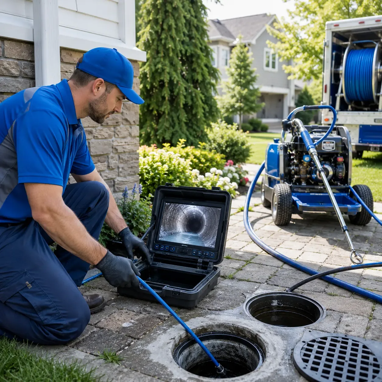 Outdoor drain cleaning professionals serving De Soto, WI